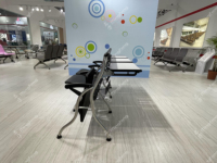 Chaises de classe universitaire collégial en acier inoxydable avec bloc-notes mobilier scolaire de salle de conférence