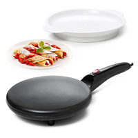 Crêpière Électrique Multifonction Portable Antiadhésive pour la Maison, Mini Machine à Crêpes et Œufs