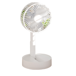 Mini ventilador de escritorio USB recargable ajustable, soporte de Pedestal con batería de 7200mAh, ventilador de mesa de almacenamiento de verano para uso en exteriores, hecho de plástico - Product Image 1