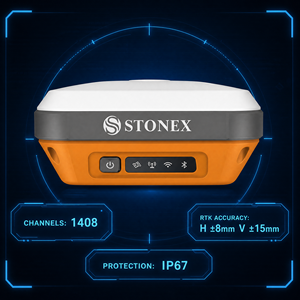 Stonex S3+ GNSS RTK 1408 ช่องสัญญาณ GPS GLONASS BeiDou Galileo อุปกรณ์สำรวจ มาตรฐานกันน้ำ IP67 รองรับ High L5 5G - Product Image 6