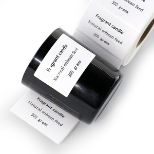 Etiquetas Elegantes para Velas Blancas para Frascos de Vidrio y Latas - Detalles Personalizados de Aroma y Marca - Product Image 5
