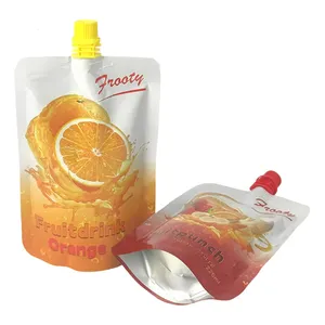 Customized Stand Up Packaging pouch for Puree Stand Up Packaging Bags Puree liquid drinking Pouch With Spout