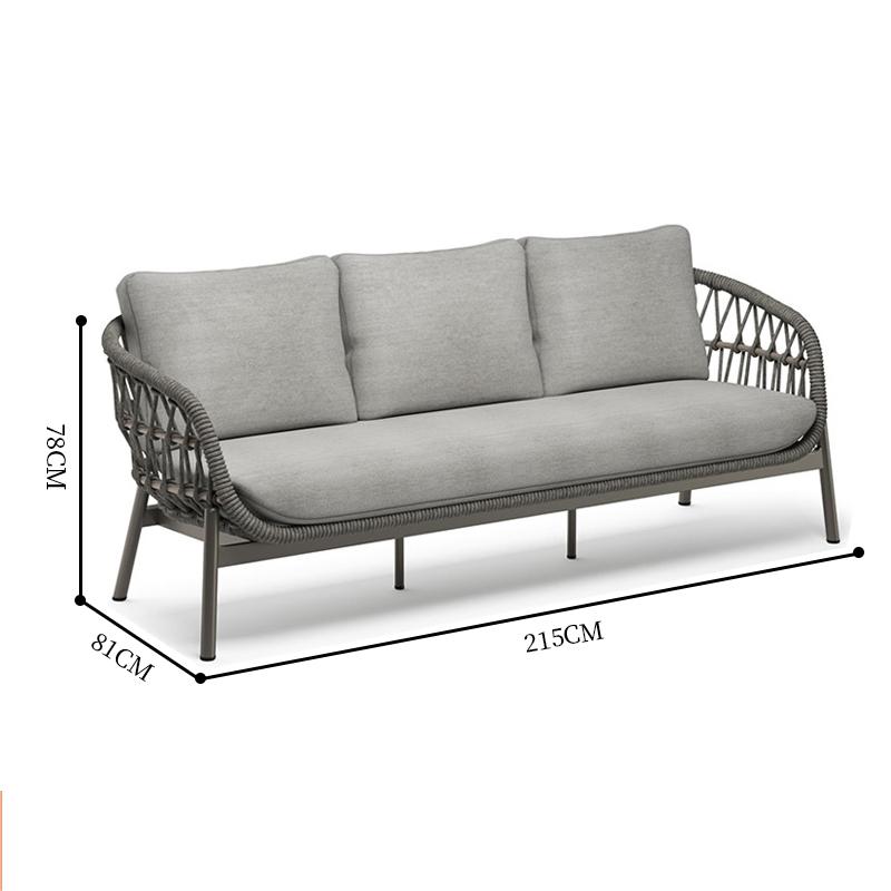 Canapé trois personnes [gris foncé]