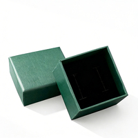 Boîtes d'emballage pour bijoux en papier recyclable personnalisées avec base en papier, pelliculage mat, gaufrage et doublure en éponge pour boucles d'oreilles, bracelets et colliers