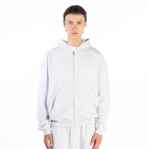 Suéter con cremallera plateada de Metal más nuevo, Sudadera con capucha de bolsillo de canguro de Color sólido, Sudadera con capucha bordada impresa personalizada para hombre - Product Image 5