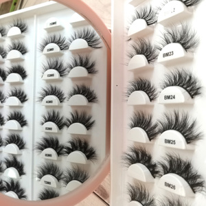 Naturel Vaporeux Volume Faux Vison Cils Nouvelle Marque Privée Moelleux Naturel C Curl Bande Cils En Gros Faux Cils - Product Image 4