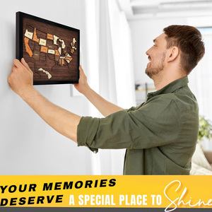 Mappa degli Stati Uniti in Legno Flinelife, 13x11, Puzzle della Mappa USA, Regalo Perfetto per Coppie e Famiglie - Product Image 6