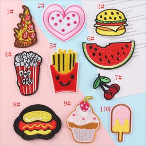Creative Embroidery Simulation Food Applique Hamburger Pizza Patch for Diy Decoration - Product Image 2