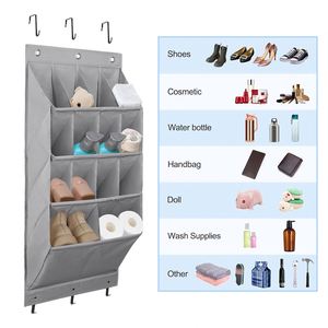 Door-Hanging <b>Storage</b> Rack with 16 Large Capacity Pockets, 600D Oxford Cloth, Suitable for Wardrobe Doors/<b>Narrow</b> Doors - Product Image 3