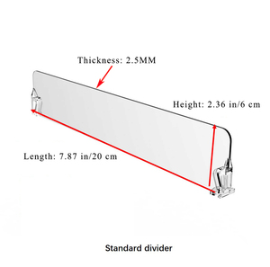 Separadores de Plástico Acrílico PVC para Estantes de Tiendas y Supermercados - Product Image 2