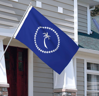 Bandera de Chuuk de 3x5 pies, poliéster de lujo resistente y duradero, para interiores/exteriores con rayas cosidas y ojales de latón