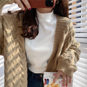 معطف صوف نسائي كوري ريترو بتصميم ملتوي وياقة على شكل V للخريف والشتاء، مثالي للمناسبات اليومية - Product Image 5