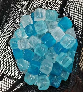 Cubos <span class=keywords><strong>de</strong></span> Hielo Cuadrados Reutilizables <span class=keywords><strong>de</strong></span> 10 lb, Libres <span class=keywords><strong>de</strong></span> BPA, Plástico Transparente Esmerilado <span class=keywords><strong>de</strong></span> 3.5 cm, Ecológicos, para Whisky, Enfriamiento Duradero en el Congelador - Product Image 1