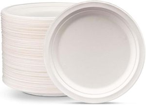 Platos Desechables de Papel de Caña de Azúcar de 6 Pulgadas, Biodegradables de Alta Calidad para Uso en Restaurantes, Muestra Gratis, para Ensaladas, Pan y Pizza - Product Image 2