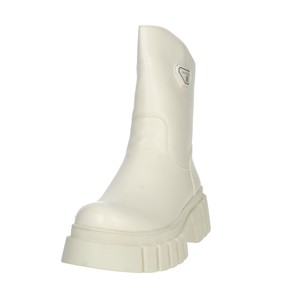 Stivaletti bassi da donna color crema 8289 con chiusura Slip-On stivaletto da neve traspirante tacco 5cm stile coreano suola alta per autunno inverno - Product Image 6