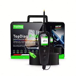 TopDiag P100 Car Battery Tester 12-24V Overload Short Circuit Protection 10M Extension <b>Cable</b> with Resistance Test - Product Image 4