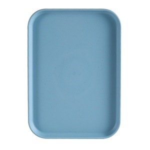 <span class=keywords><strong>Plateau</strong></span> rectangulaire en plastique de style nordique en <span class=keywords><strong>paille</strong></span> de blé de qualité alimentaire, moulé par injection pour usage commercial en cantine, usine OEM Chine - Product Image 5