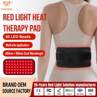 Tapis de luminothérapie rouge PAKISS 660nm 850nm 60 LED, tapis de thérapie LED portable