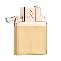 Briquet gonflable en chef boîtier intérieur en laiton rétro meule créative double interrupteur Zoro ZP briquet modèle universel