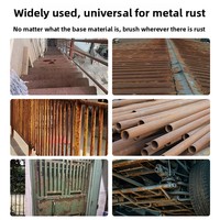 Revêtement liquide métallique aqueux antirouille, imperméabilisant et fixateur de rouille pour la rénovation des tuiles en acier, application par pulvérisation