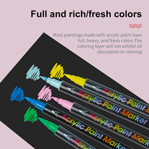 2.mm丙烯酸涂料记号笔单尖涂料记号笔艺术绘画圆点笔便携式着色记号笔 - Product Image 2