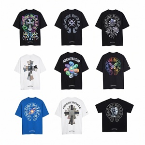 Fabricant OEM ODM, impression de logo personnalisé, t-shirt surdimensionné lourd, homme, unisexe, col rond, 100% coton, streetwear, vente en gros - Product Image 1