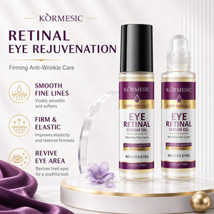 KORMESIC - Suero Contorno de Ojos Antiarrugas con Retinal de 10 ml, Aceite Natural Reafirmante, Hidratante y Nutritivo, Ligero, en Roll-on, HALAL - Product Image 2