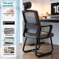 Chaise de bureau/ordinateur moderne et confortable pour la maison ou le bureau, avec dossier ergonomique en maille, idéale pour le travail assis et les salles de conférence.