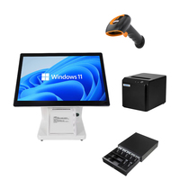 Моноблочная POS-система с емкостным сенсорным экраном, термопринтером, дисплеем 15,6 дюйма, 4G/WiFi, ОС Windows/Android