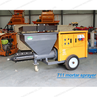 Machine de pulvérisation de ciment pour le mélange, le pompage, le lissage, le plâtrage mural, le revêtement et le coulis de mortier