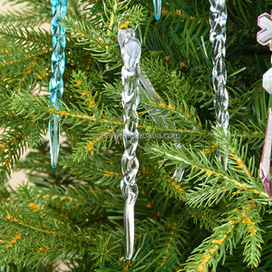 12 Piezas de Decoración Ecológica para Árbol de Navidad de Acrílico Cristalino, Adornos Colgantes de Copos de Nieve y Carámbanos, Suministros para Fiestas de Invierno - Product Image 4