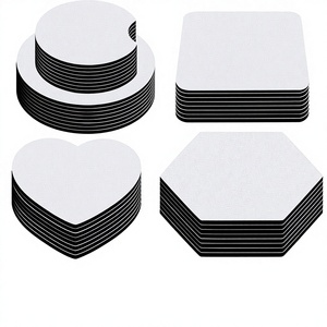 Custom Logo 5mm Rubber <b>Coaster</b> Blank Eco-Friendly Sublimation – <b>White</b> Car Cup Holder <b>Coaster</b> Classic Round Design - Product Image 1