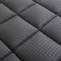 1 Stück weiß/dunkelgrau Polyester geste ppte Matratzen schoner mit Schnürung