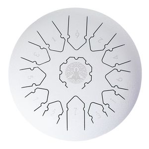Tambor de lengüetas de acero de 12 pulgadas y 13 notas para principiantes, sonido curativo de Buda, instrumento de percusión de mano sin preocupaciones - Product Image 1