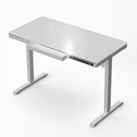 Support d'écran en verre moderne, extensible et écologique, pour bureau, avec fonction assis-debout, usage commercial