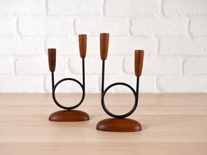 Bougeoirs modernes en bois de teck personnalisés Nouveau design Fantaisie bonne finition en tailles pour Noël - Product Image 2