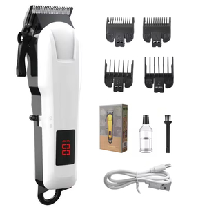 <span class=keywords><strong>Tondeuse</strong></span> à cheveux sans fil professionnelle, <span class=keywords><strong>tondeuse</strong></span> à barbe, rasoir électrique rechargeable avec écran LCD, lame en T, <span class=keywords><strong>kit</strong></span> étanche pour hommes - Product Image 5
