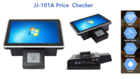 Pemeriksa Harga sentuh 10.1 inci, pemeriksa Harga semua dalam satu layar sentuh sistem Pos Supermarket dengan pemindai kode batang 2d