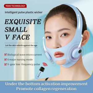 Groothandel draagbare V-vormige gezichtsmassager voor afslanking, versteviging en lifting van gezicht, wangen en kin, geschikt voor gebruik met maskers, voor persoonlijke verzorging en schoonheid. - Product Image 2
