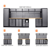 Meilleur prix, armoire à outils métallique réglable, chariot à outils roulant, tiroirs, 7 tiroirs, capacité de charge de 500 kg, OEM personnalisé HY HS-77