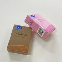 Boîte de lentilles de contact design personnalisé, prix usine, gratuit, emballage vide