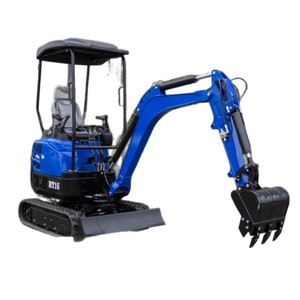 Mini-excavatrice Hy16 de 1,6 tonne, machine de terrassement hydraulique sur chenilles pour utilisation en ferme et en verger - Product Image 1