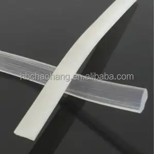 Silicone Sewn Rubber Strip 14x3mm Flat Silicone Extruded Strip For Seg Fabric Light Box