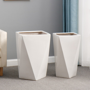 Pots de fleurs décoratifs d'intérieur pour jardin à domicile, pots en céramique bon marché, pots en céramique émaillés de grande taille - Product Image 4