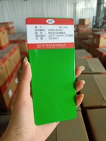 RAL6038 Peinture de revêtement en poudre époxy polyester vert brillant pour extérieur pour meubles en métal Application lisse par pulvérisation