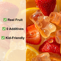 Bonbons gélifiés en forme de lettres de l'alphabet 4D de qualité supérieure OEM, avec thème MBTI et saveurs de fruits multiples, multivitamines