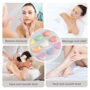 Vente chaude Valentine Romantique Fizzy Bain Sel Bombes À La Main De Luxe En Forme De Coeur Hydratant <span class=keywords><strong>SPA</strong></span> Parfumé Huile Essentielle Bombe De Bain - Product Image 6