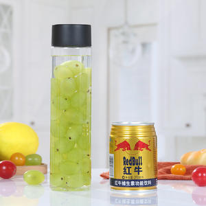 400ml 500ml 600ml Botella de plástico transparente para mascotas Botella de jugo redonda Botella de bebida vacía para bebidas de jugo Té de la leche - Product Image 4