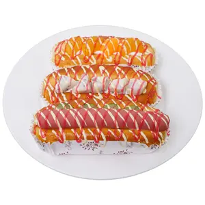 CXQD Hot Dog Brötchen weicher Geschmack Spielzeug Dekoration Schinken Wurst Käse Kühlschrank Aufkleber Simulationsmodell