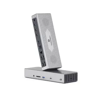 Intel Offical Certified 40Gbps Thunderbolt 4 Quad Display 4K@60Hz Docking Station With 98W Power Delivery, SD4.0 Card Reader